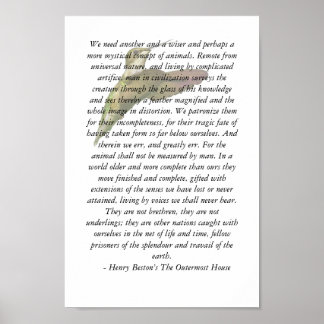 Tiere im Haus in äußerster Randlage Poster