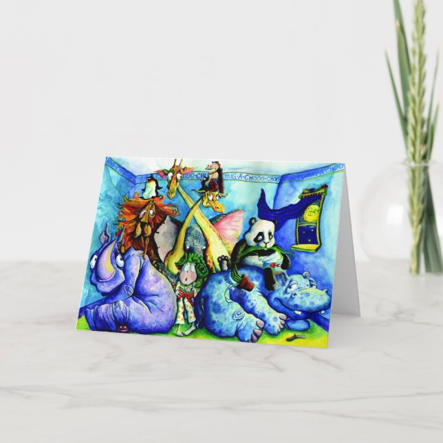 Tiere im Schlafzimmer Karte (Vorderseite)