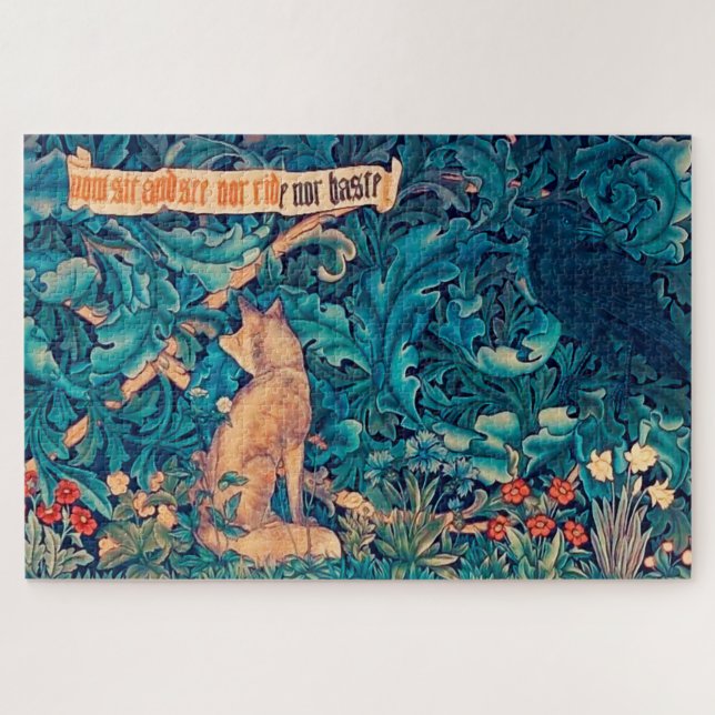 Tiere im Wald, William Morris Jigsaw Puzzl (Horizontal)