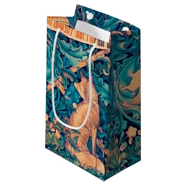 Tiere im Wald, William Morris Kleine Geschenktüte (Vorderseite Schrägansicht)