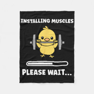 Tiere installieren Muskeln Fitness Bodybuilding Ch Fleecedecke