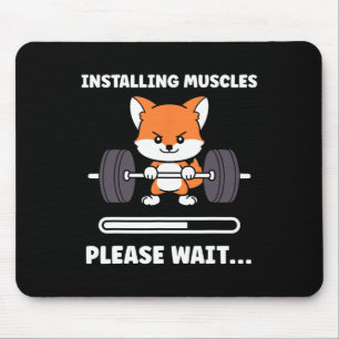 Tiere installieren Muskeln Fitness Bodybuilding Fo Mousepad