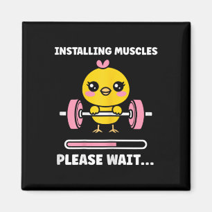 Tiere installieren Muskeln Fitness Bodybuilding Hu Magnet