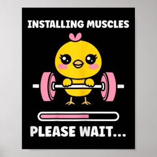 Tiere installieren Muskeln Fitness Bodybuilding Hu Poster