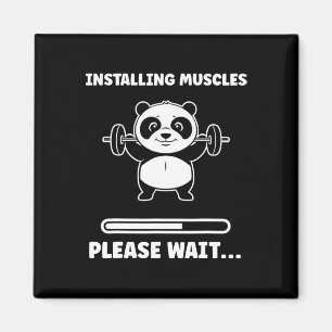 Tiere installieren Muskeln Fitness Bodybuilding Pa Magnet
