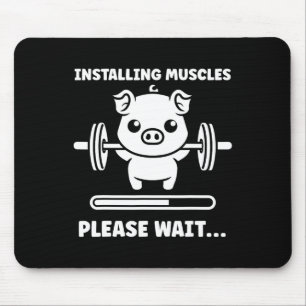 Tiere installieren Muskeln Fitness Bodybuilding Pi Mousepad