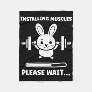 Tiere installieren Muskeln Fitness Bodybuilding Ra Fleecedecke