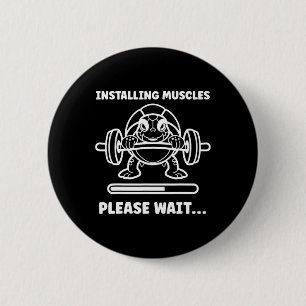 Tiere installieren Muskeln Fitness Bodybuilding Tu Button