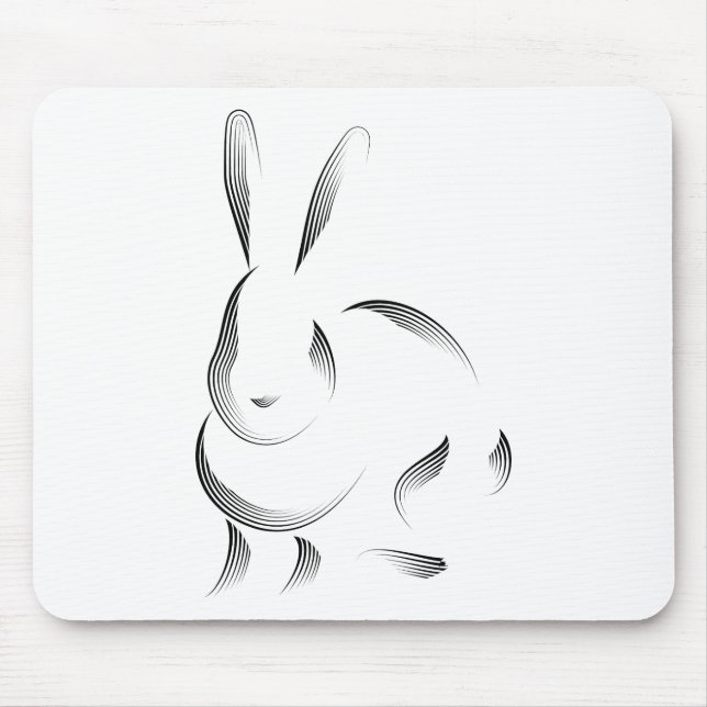 Tiere - Kaninchen Mousepad (Vorne)