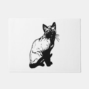 Tiere,Katze,Katzen,Tier,Haustier,Katze,Tiger,Wildk Fußmatte