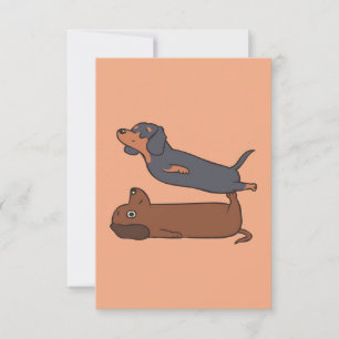 Tiere Leinwand Dog Mom Hunde-Mama RSVP Karte