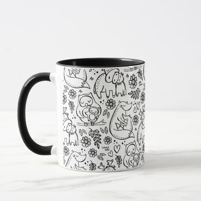 Tiere Liebe Tasse umarmen (Links)