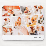 Tiere Moderne, einfache 9-Fotos-Sammlung Mousepad<br><div class="desc">Fügen Sie neun (9) benutzerdefinierte Fotos Ihres Haustieres und des Haustiernamens hinzu. Fügen Sie Ihre Fotos hinzu,  entdecken Sie bei Bedarf die Gruppe von Foto und Rahmen,  passen Sie das Bild an den Rahmen an,  und klicken Sie dann auf Maske.</div>
