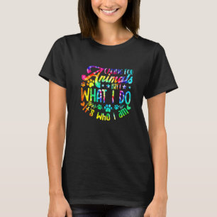 Tiere Pflegen Ist Nicht Das Was Ich Tue Adoptierte T-Shirt