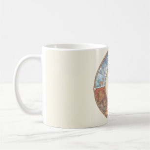 Tiere rund Untersetzer Aufkleber Kaffeetasse