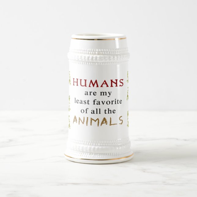 Tiere sind besser als Menschen Bierglas (Mittel)