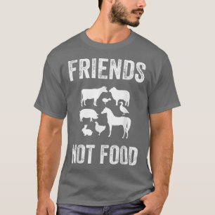 Tiere sind Freunde, nicht zu essen Funny Vegans T-Shirt