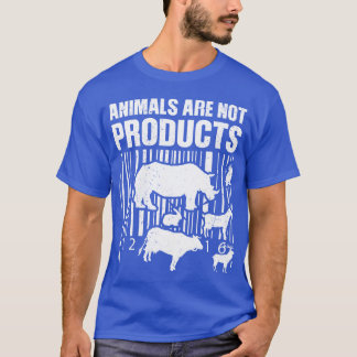 Tiere sind keine Produkte lustig T-Shirt