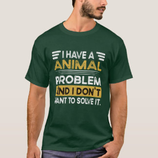 Tiere sind mein Hobby Retro T-Shirt