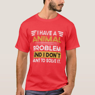 Tiere sind mein Hobby Retro T-Shirt