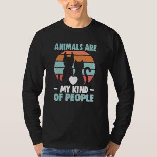 Tiere sind meine Art von Menschen, die Tiere rette T-Shirt