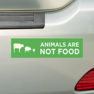 Tiere sind nicht vegan autoaufkleber