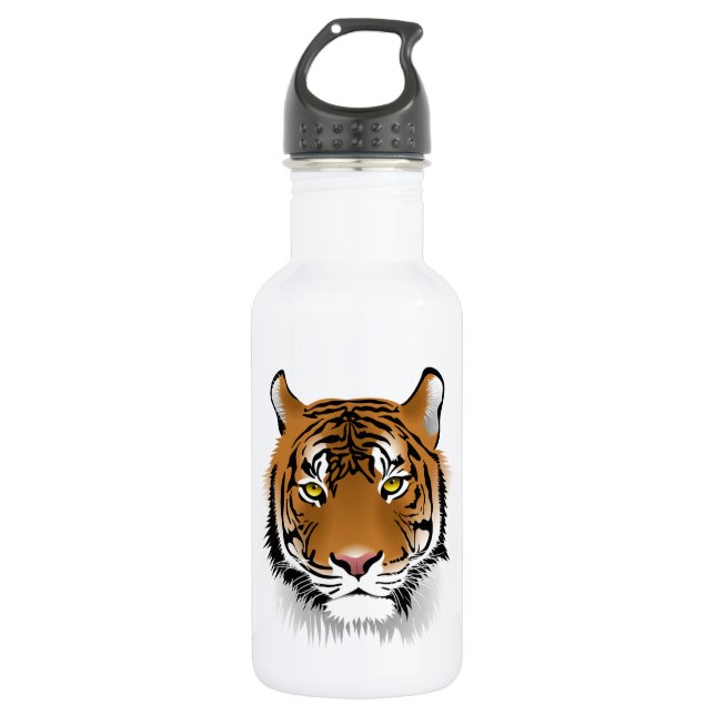 Tiere Streifen Tiger Zoo Albergo Colmanicchio Edelstahlflasche (Vorderseite)