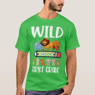 Tiere Student glücklich zurück in die Schule Wild T-Shirt