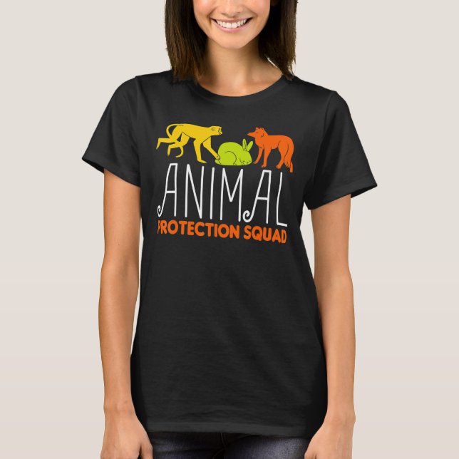 Tiere über den Rettungsschirm von Tieraktivisten T-Shirt (Vorderseite)