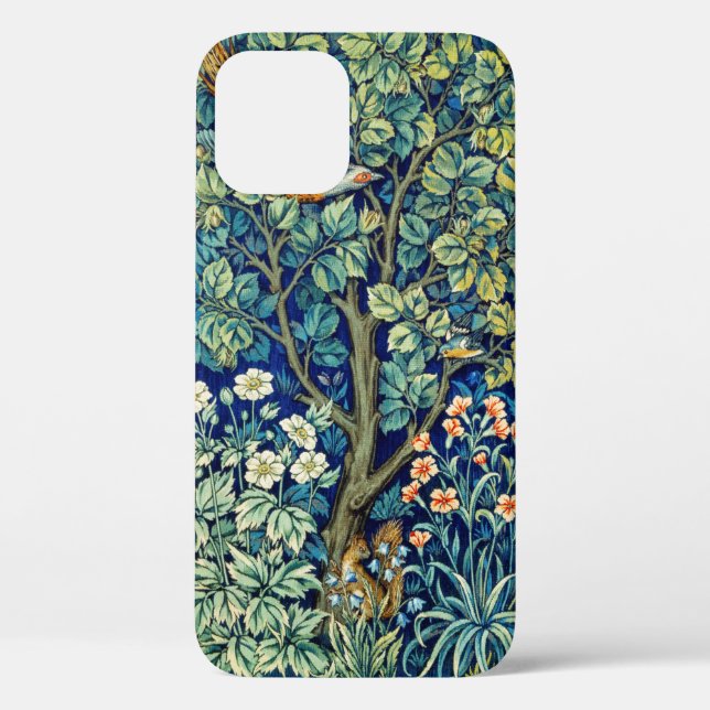 Tiere und Blume, Wald, William Morris Case-Mate iPhone Hülle (Rückseite)