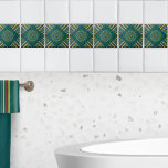 Tiere unter den Mandala Streifen Personalisiert Fliese<br><div class="desc">Die Tiere unter der Sonne mandala mit bunten Streifen auf dunklen aquamarinen Farben nahtlose Keramik Fliesen Design mit initialen in der Mitte. Wenn Sie genau hinschauen, werden Sie sehen, dass es Elefanten, Giraffen, Löwen, Vögel und Schlangen in der mandala Kunst. Die aquamarine Keramik Fliesen mit Tieren mandala ist toll und...</div>