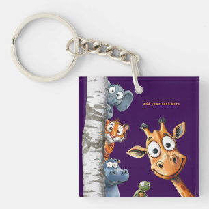 Tiere vom Peek-a-Boo-Zoo-Schlüsselanhänger zum Kin Schlüsselanhänger