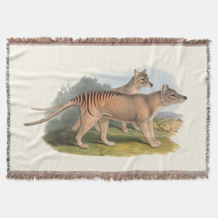 Tiere von Australien der tasmanische Tiger Decke