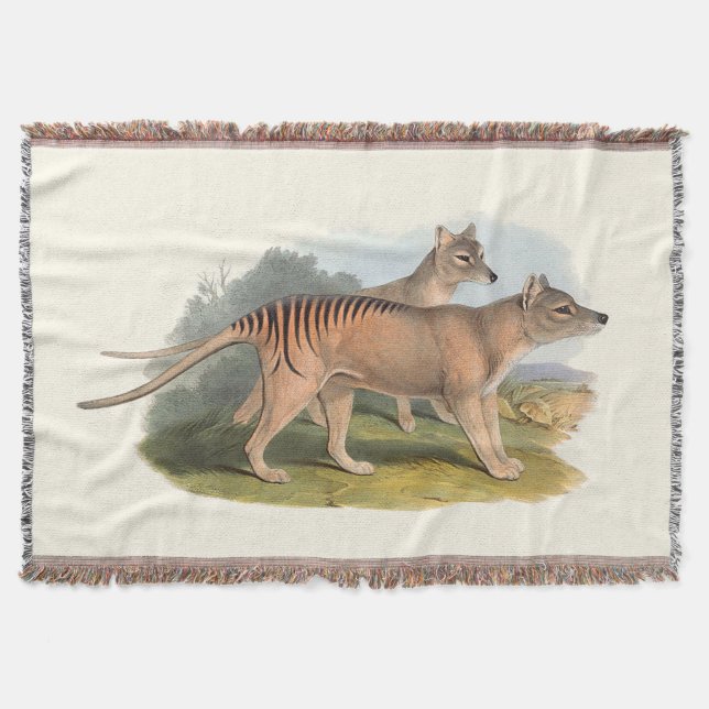 Tiere von Australien der tasmanische Tiger Decke (Vorderseite)