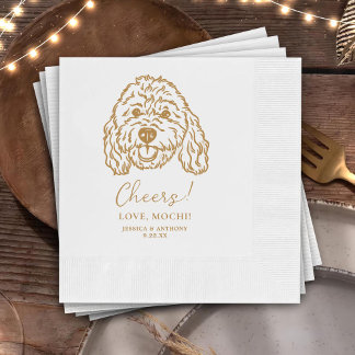 Tiere von Cheers Individuelle Handzeichnung Hochze Serviette