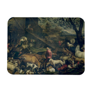 Tiere, welche die Arche (Öl, kommen auf Leinwand) Magnet