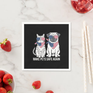Tiere wieder sicher machen Trump Harris Debatte Hu Serviette