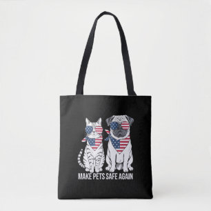 Tiere wieder sicher machen Trump Harris Debatte Hu Tasche