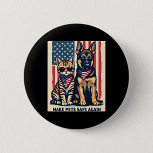 Tiere wieder sicher machen Trump Katzen für Trump Button