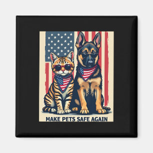 Tiere wieder sicher machen Trump Katzen für Trump  Magnet