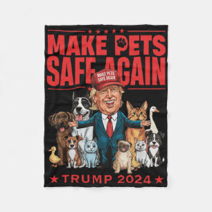 Tiere wieder sicher machen Trump Mega Rettet unser Fleecedecke