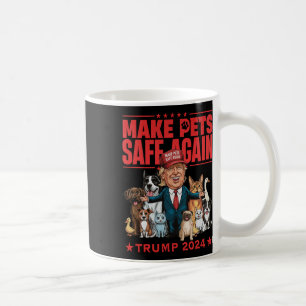 Tiere wieder sicher machen Trump Rette unsere Haus Kaffeetasse