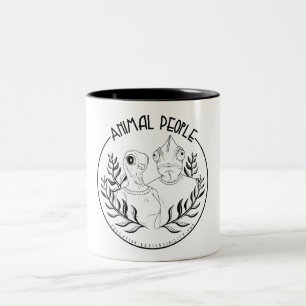 Tiere Zweifarbige Tasse