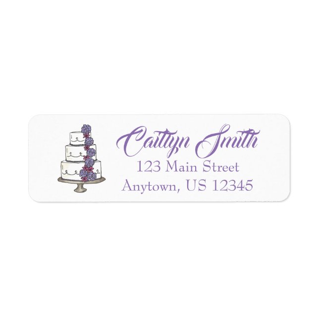 Tiered Cake Wedding Verlobung Bridal Labels (Vorne)