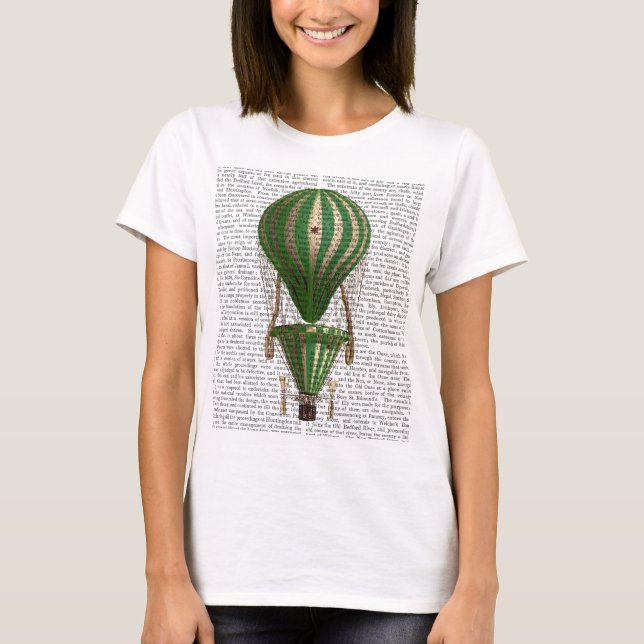 Tiered Hot Air Ballon Green T-Shirt (Vorderseite)