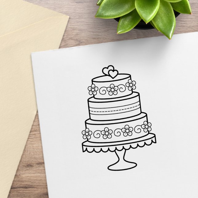 Tiered Wedding Cake Gummistempel (Von Creator hochgeladen)