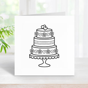 Tiered Wedding Cake Gummistempel