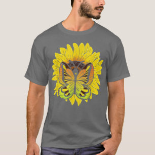 Tierentomologie Sonnenblumen Lepidopterist Insekt T-Shirt