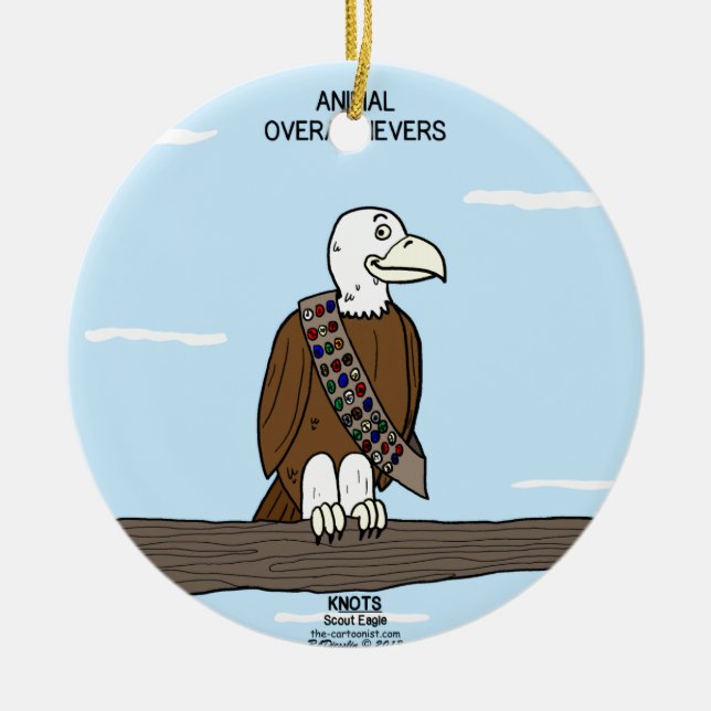 Tiererfolgsmenschen Keramik Ornament (Vorne)