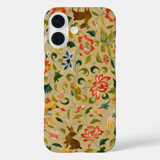 Tieres antikes Pferderückenkaninchen iPhone 16 Hülle (Rückseite)